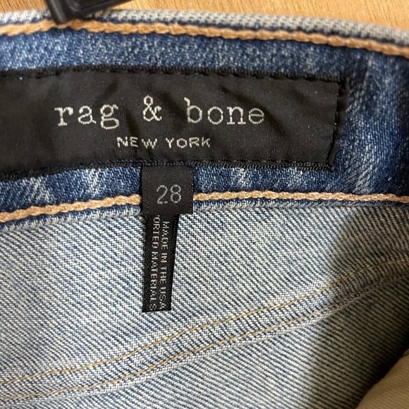 Rag & Bone Farrah Ankle Cigarette Jeans Size 28 Womens W2569I465FAR Raw Hem - Picture 6 of 6
